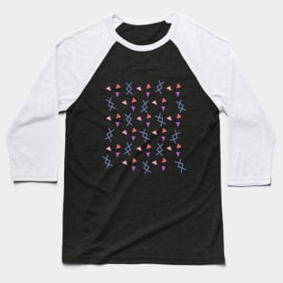 Inguz Rune Confetti Pattern Baseball T-Shirt